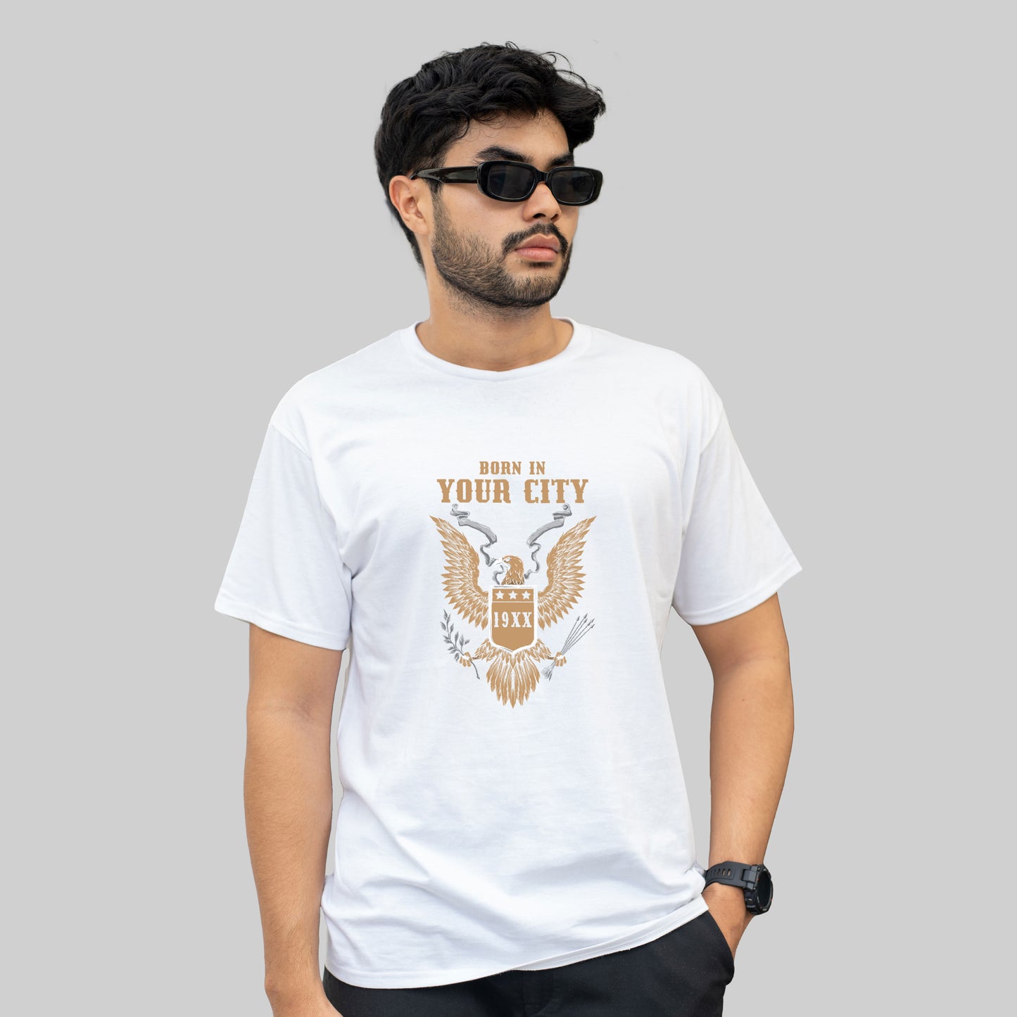 Cotton Store Men’s Cotton Printed T-Shirt – Stylish & Comfortable Round Neck