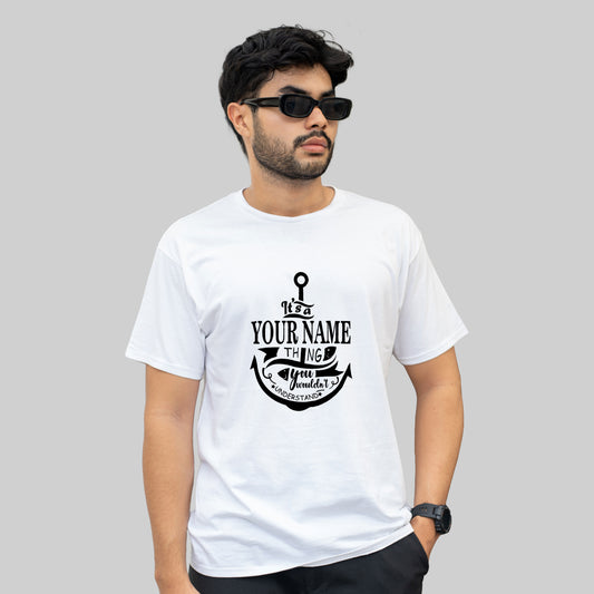 Cotton Store Men’s Cotton Printed T-Shirt – Stylish & Comfortable Round Neck