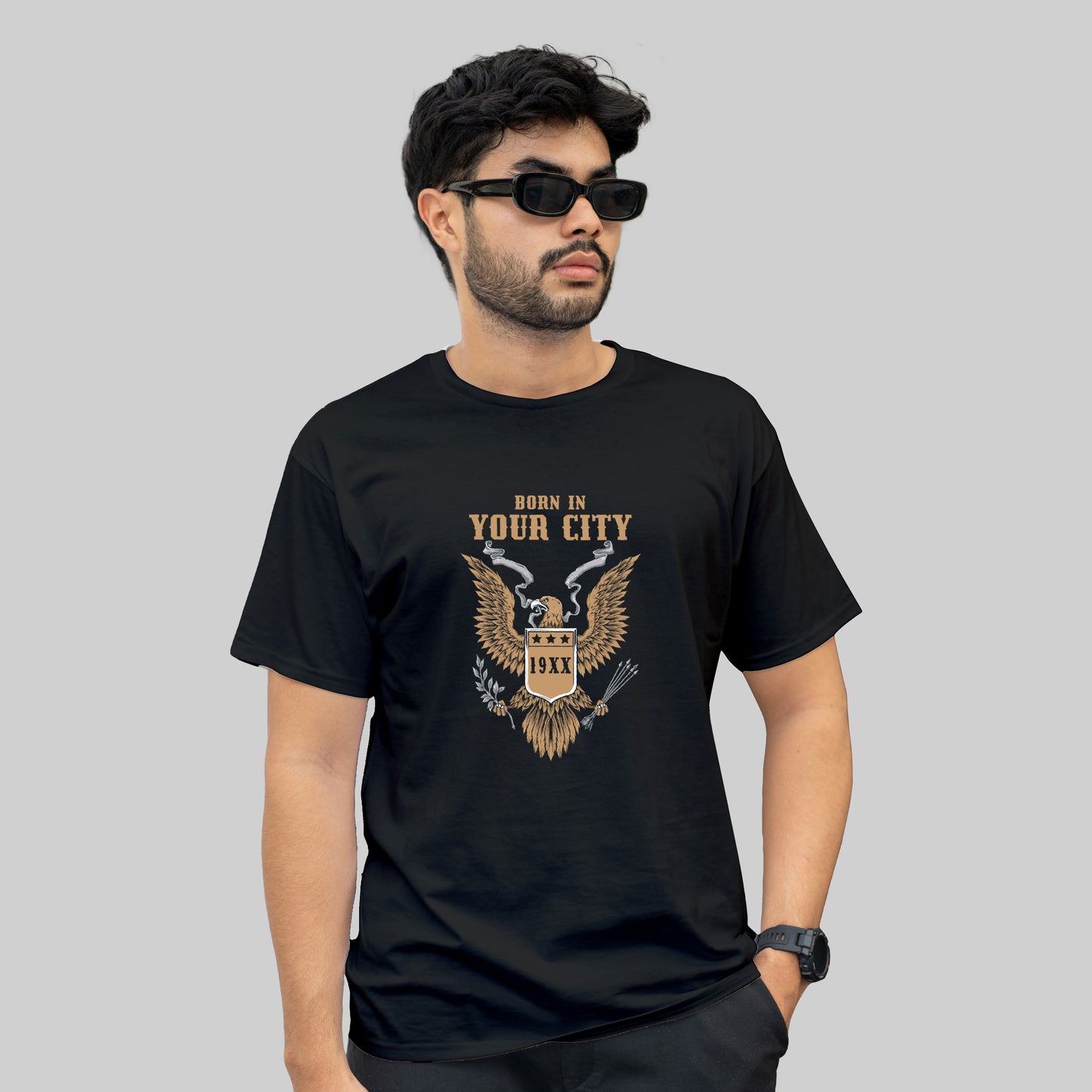 Cotton Store Men’s Cotton Printed T-Shirt – Stylish & Comfortable Round Neck