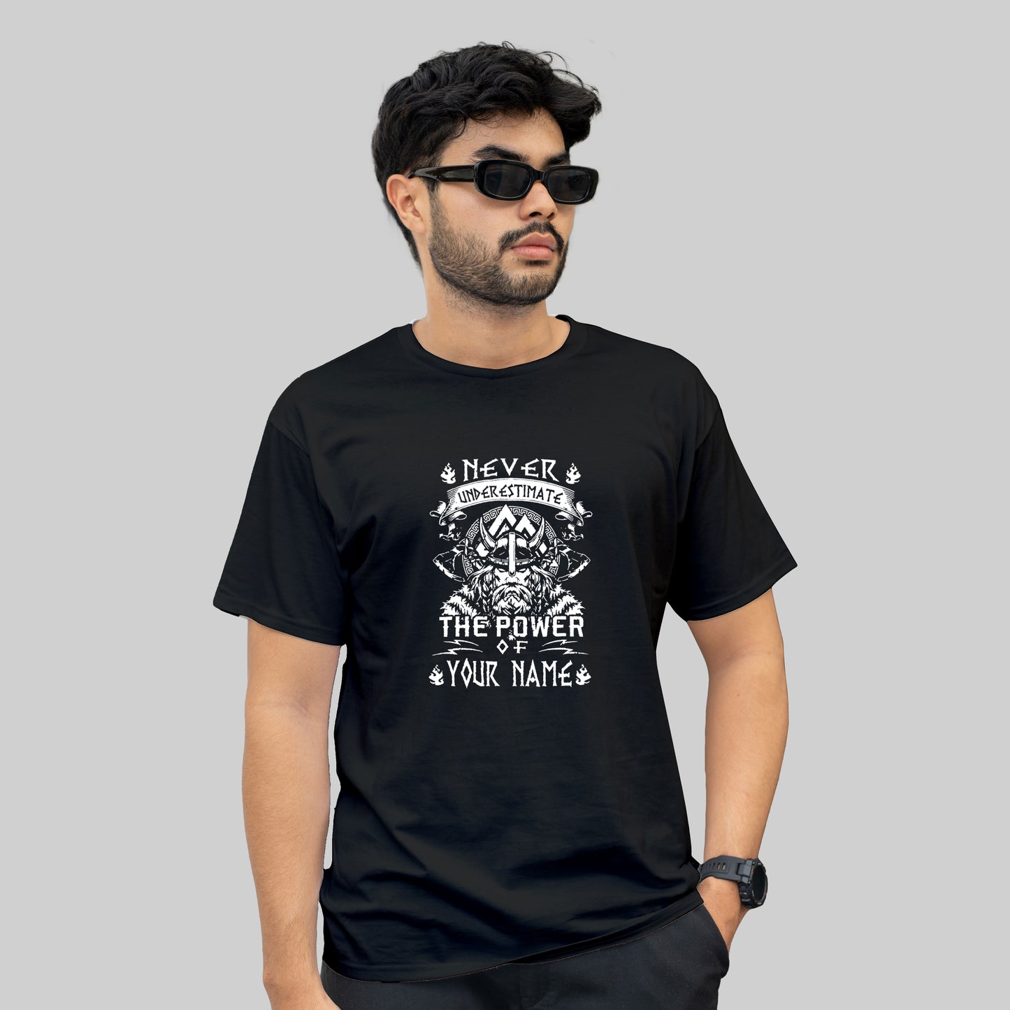 Cotton Store Men’s Cotton Printed T-Shirt – Stylish & Comfortable Round Neck