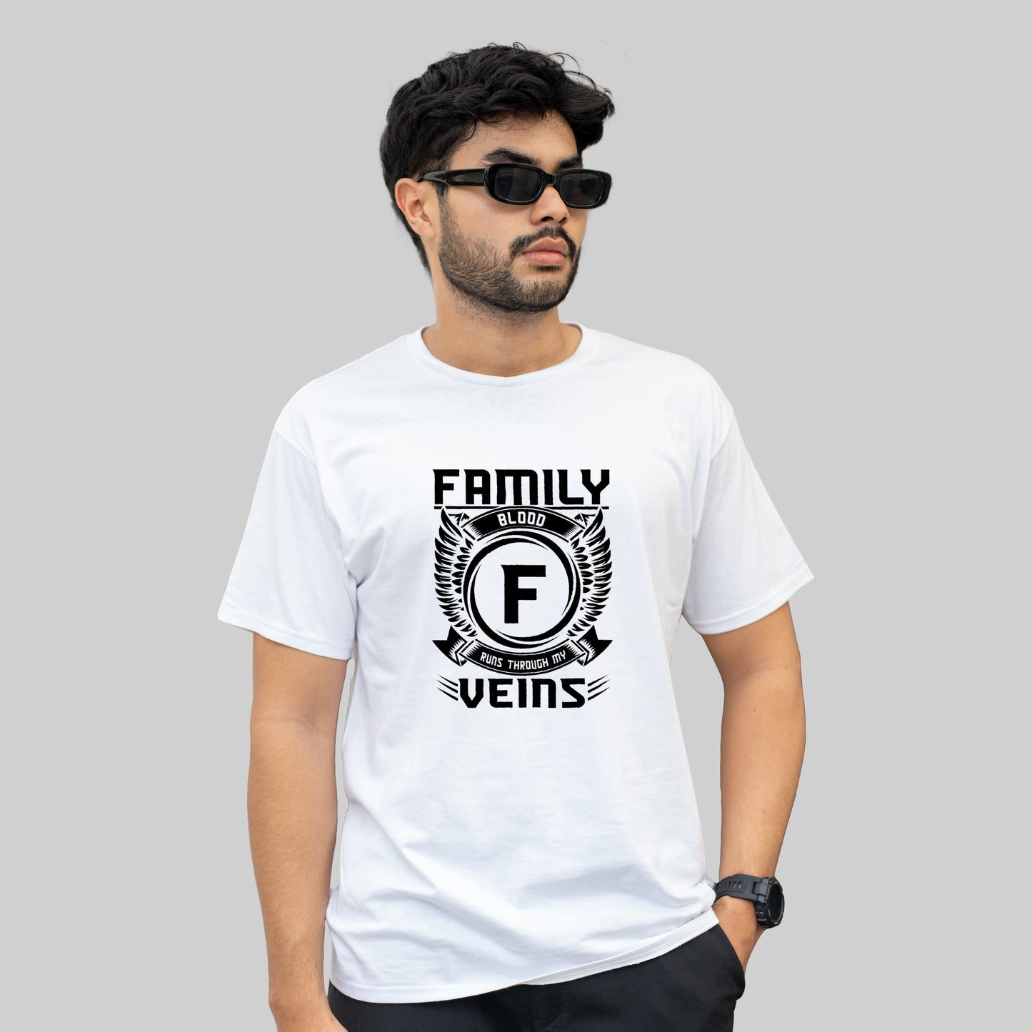 Cotton Store Men’s Cotton Printed T-Shirt – Stylish & Comfortable Round Neck